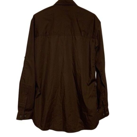 PROPPER SIZE LARGE BROWN LONG SLEEVED TACTICAL BUTTON SHIRT *New* - Picture 5 of 5